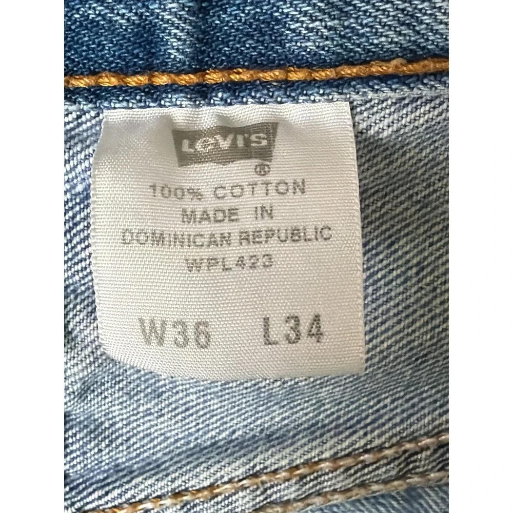 Levi's‎ 501 Original Fit Jeans Mens 36x34 Button Fly Blue Denim